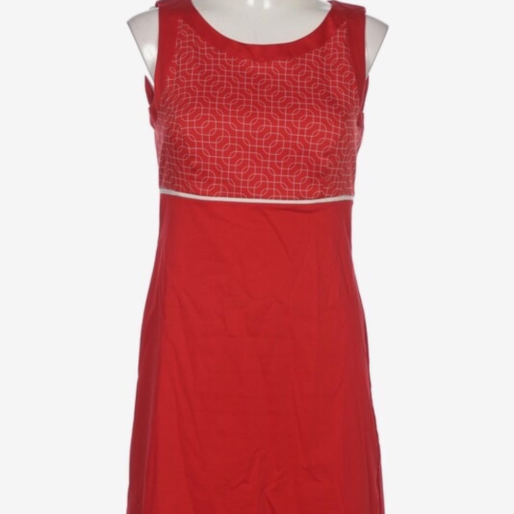 Vintage Y2K Red & White Sleeveless Shift Dress - European Size 38 / U.S. 8